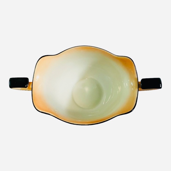 Noritake Vintage Lusterware Sugar Bowl Red Roof Cabin Hand Painted - Picture 9 of 9